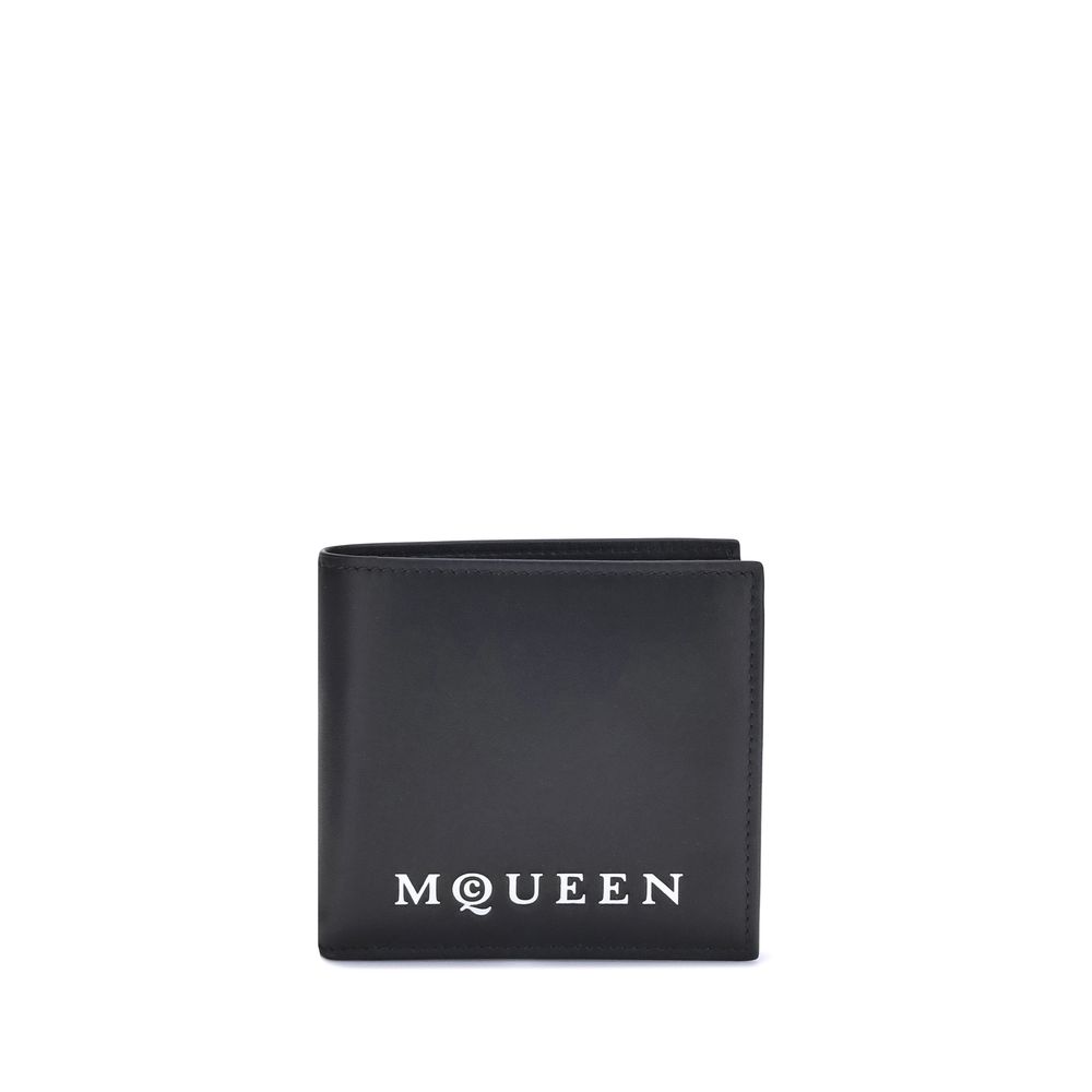 Portefeuille Alexander McQueen bifold noir