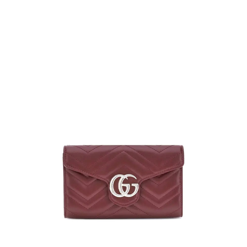 Portefeuille Gucci GG Marmont rosso ancora Gucci