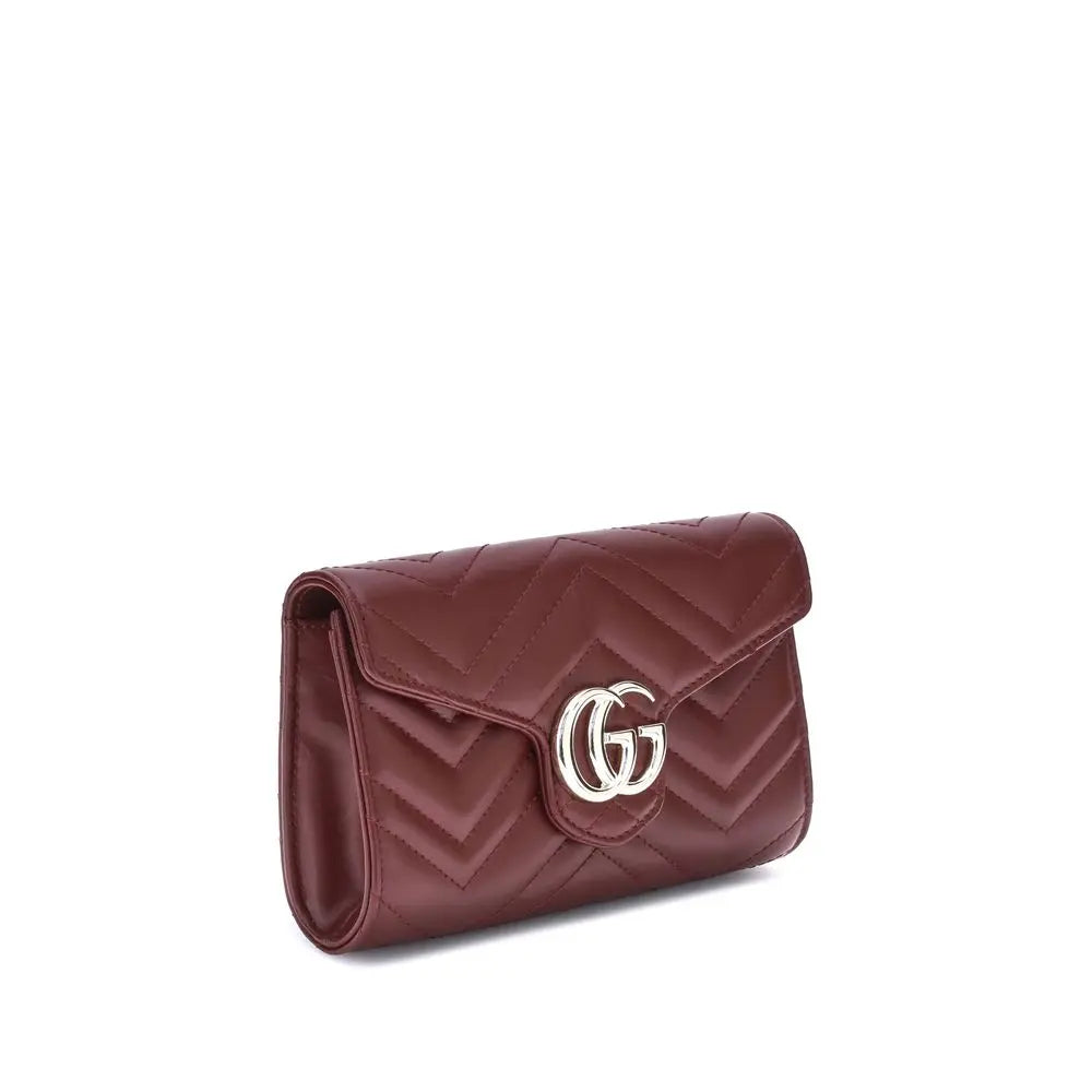 Portefeuille Gucci GG Marmont rosso ancora Gucci