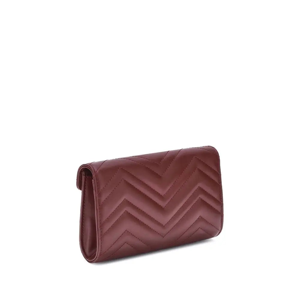 Portefeuille Gucci GG Marmont rosso ancora Gucci