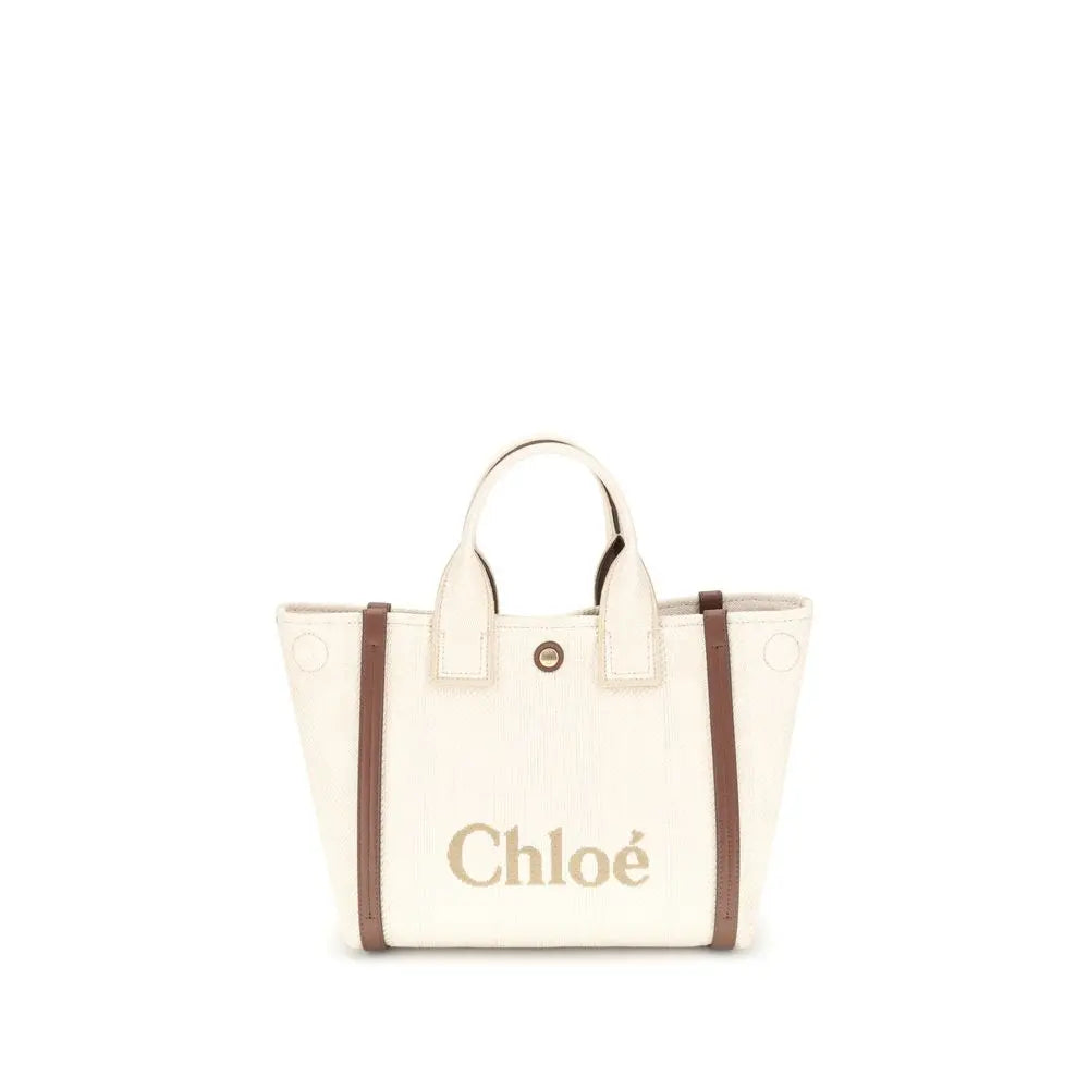 Tote bag Chloé Carry beige Chloé