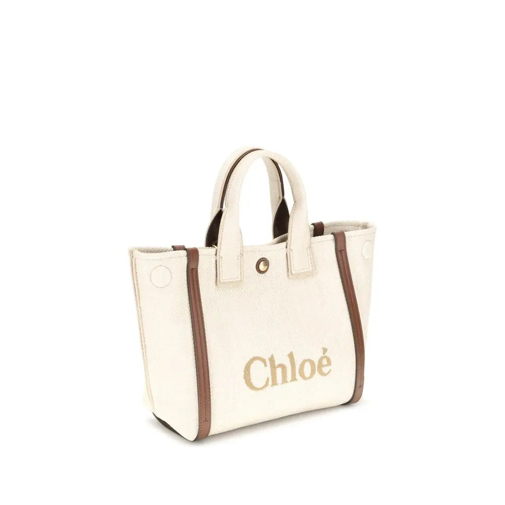 Tote bag Chloé Carry beige Chloé
