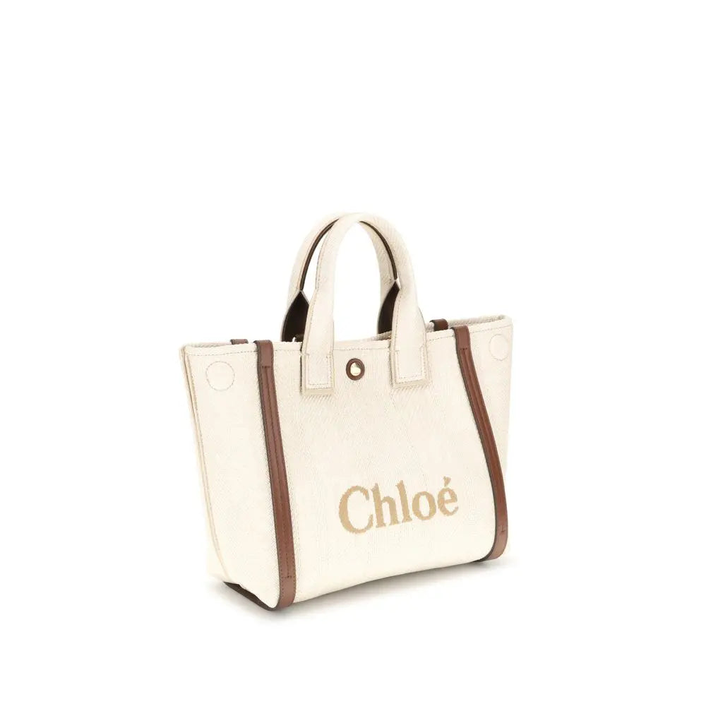 Tote bag Chloé Carry beige Chloé