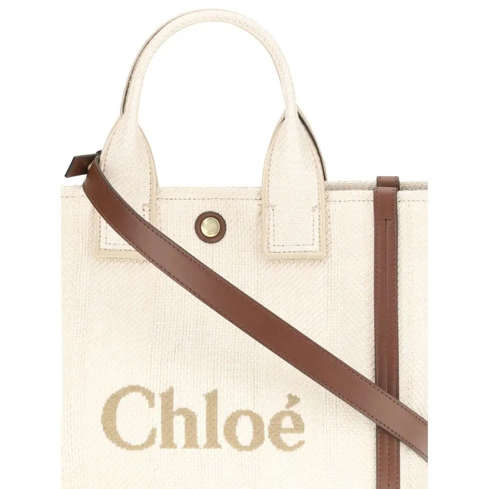 Tote bag Chloé Carry beige Chloé
