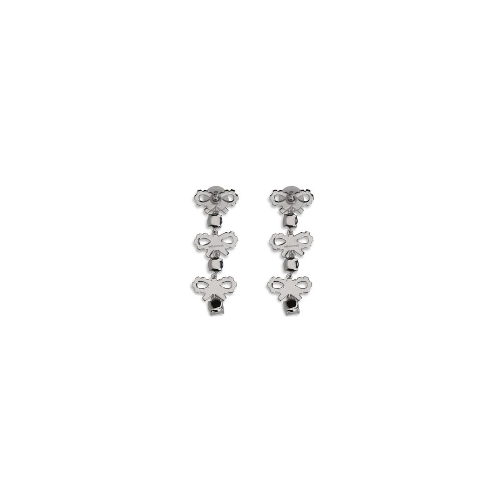 Boucles d'oreilles Self-Portrait avec nœuds métalliques