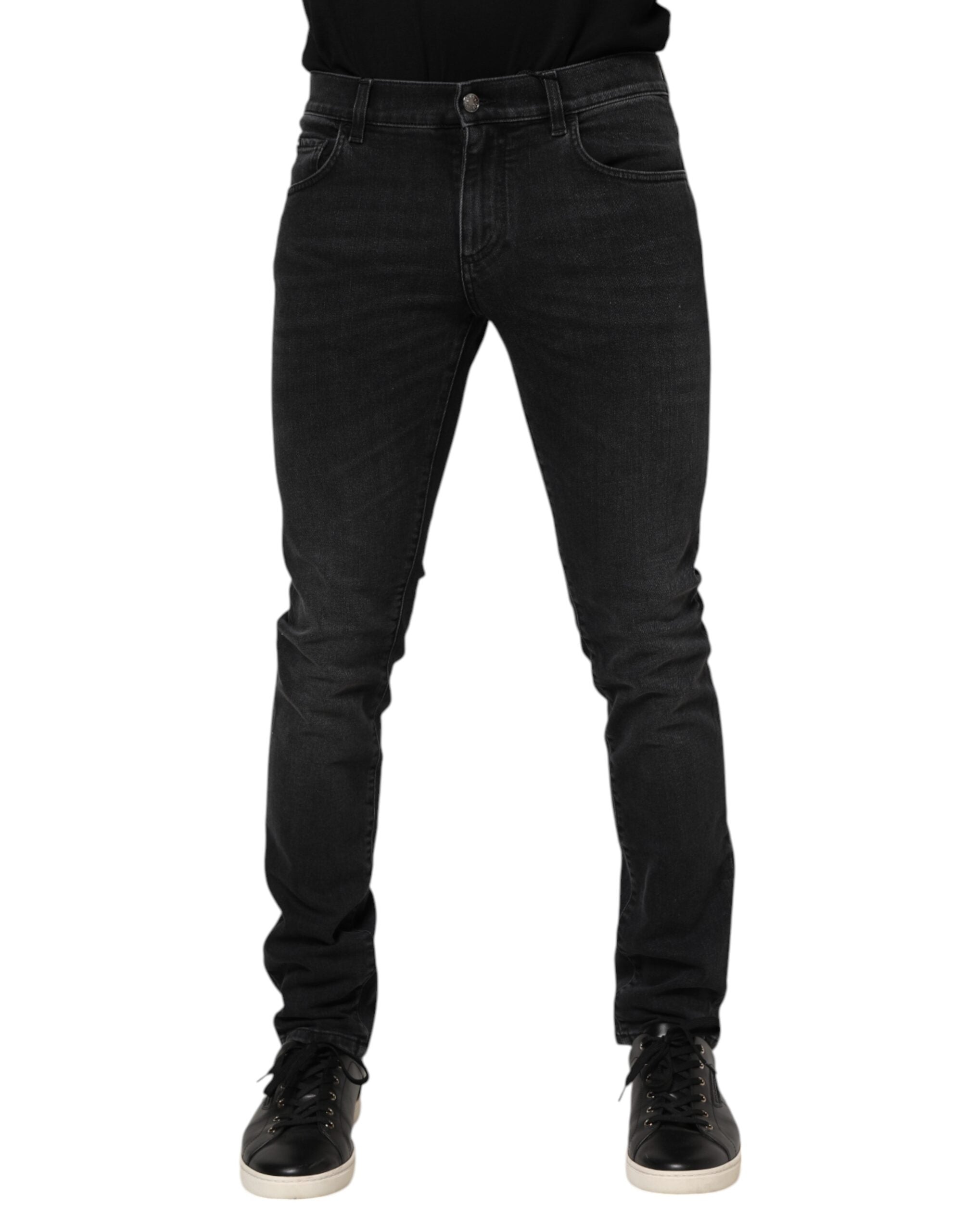 Jeans Dolce & Gabbana Skinny noir délavé
