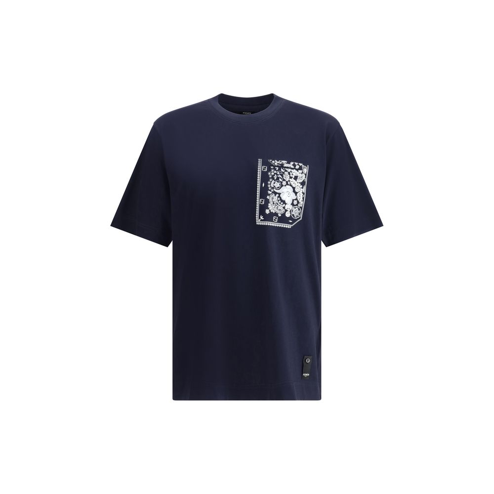T-shirt Fendi avec poche bandana multicolore
