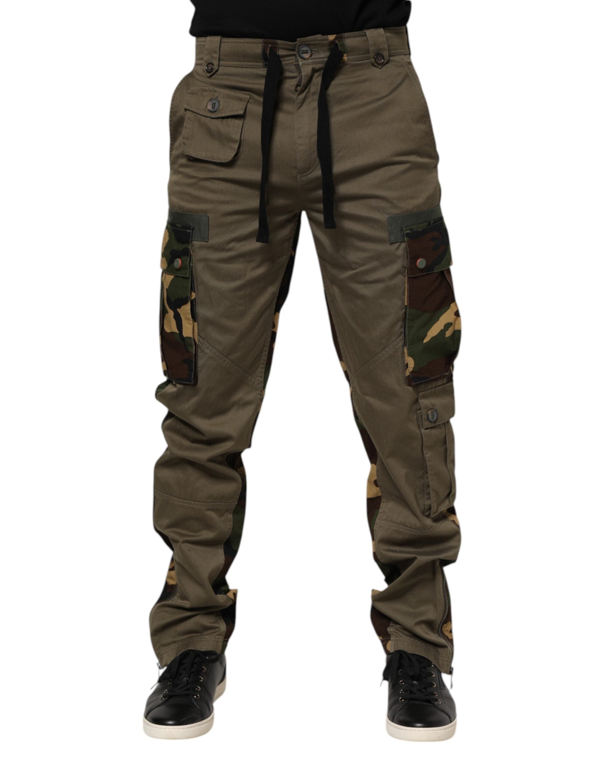 Pantalons DOLCE & GABBANA camouflage marron