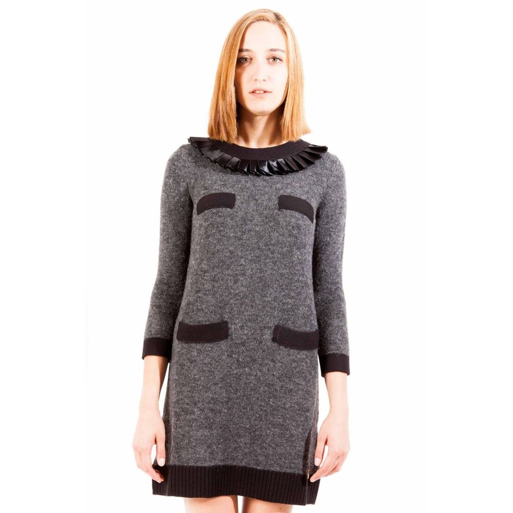 Robe grise laine grise