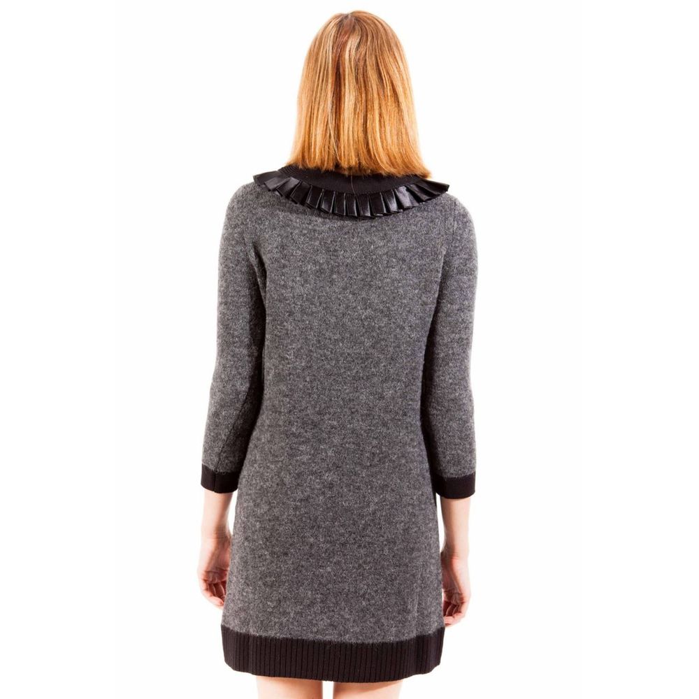 Robe grise laine grise