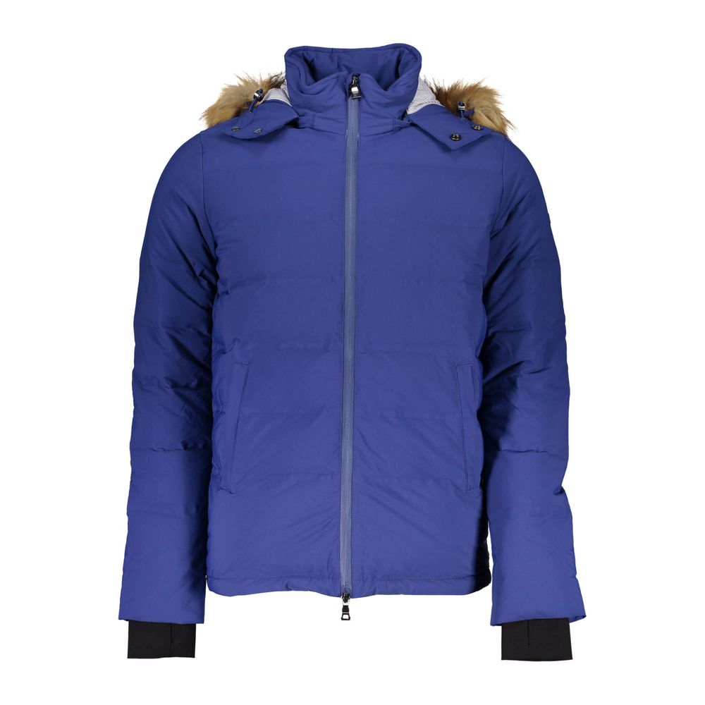 Veste Blue Elastane à capuche bleue