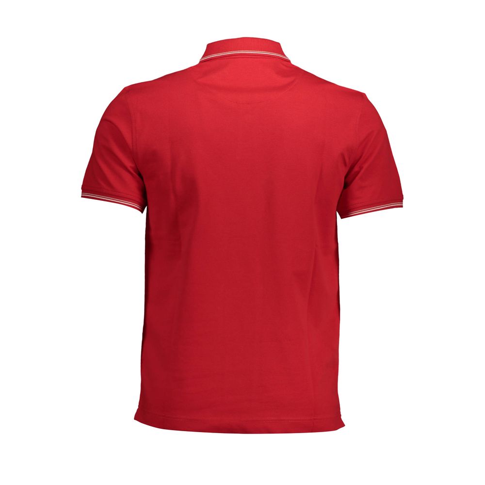 Polo marque rouge ajusté rouge