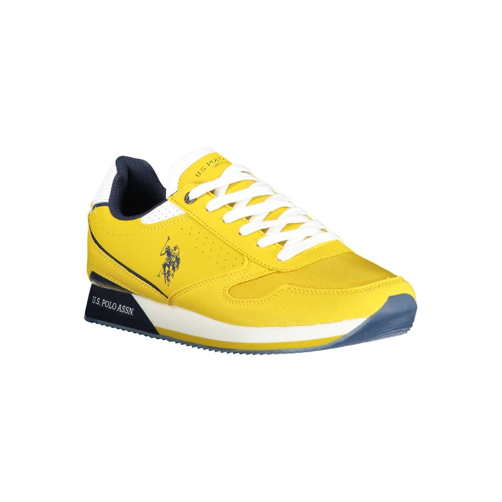 Baskets jaune avec logo