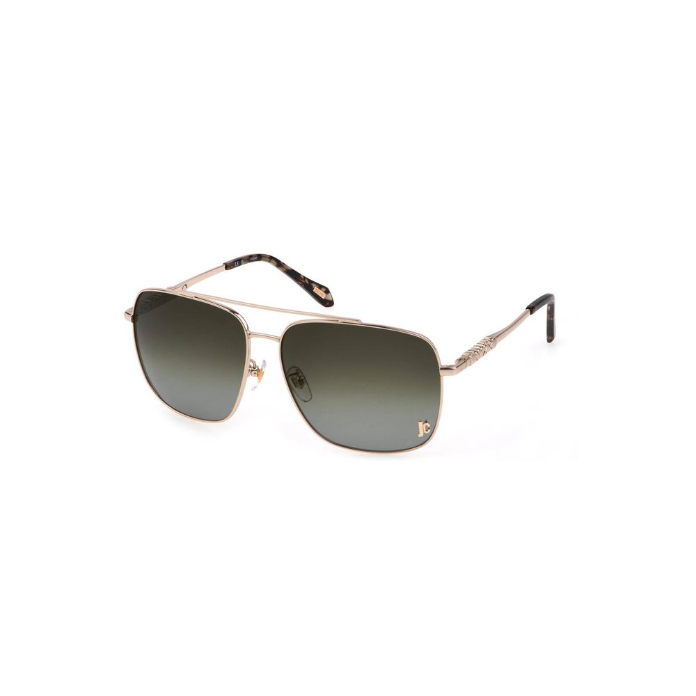 Lunettes de soleil or métal marron