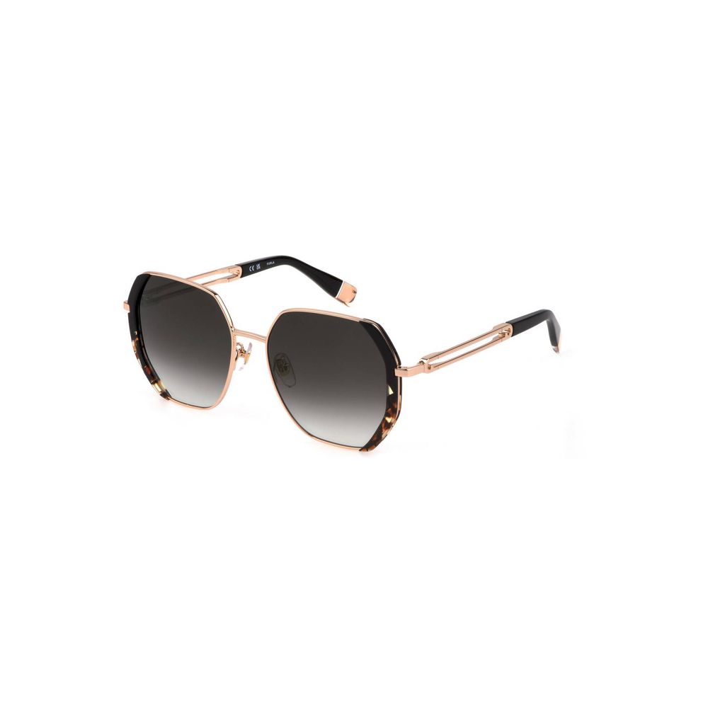 Lunettes Furla en métal or