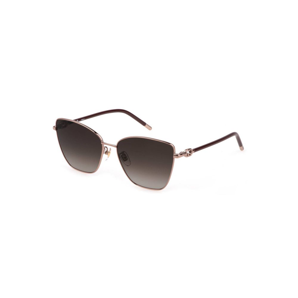 Lunettes Gray metal carrées brunes