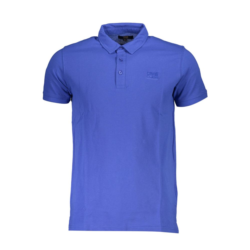 Polo bleu brodé bleu