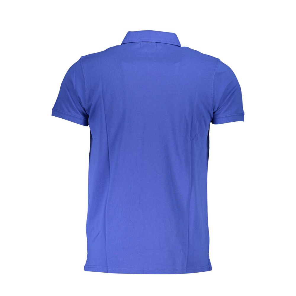 Polo bleu brodé bleu
