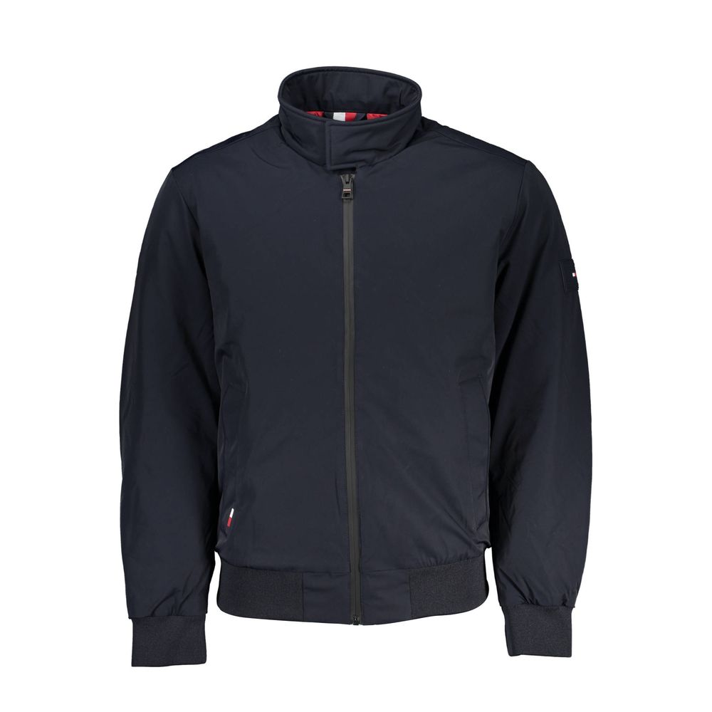 Veste bleue avec zip bleue