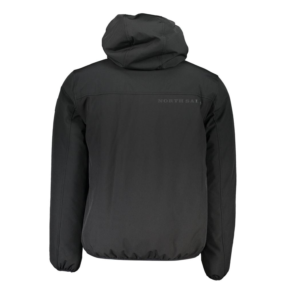 Veste noire à capuche noir