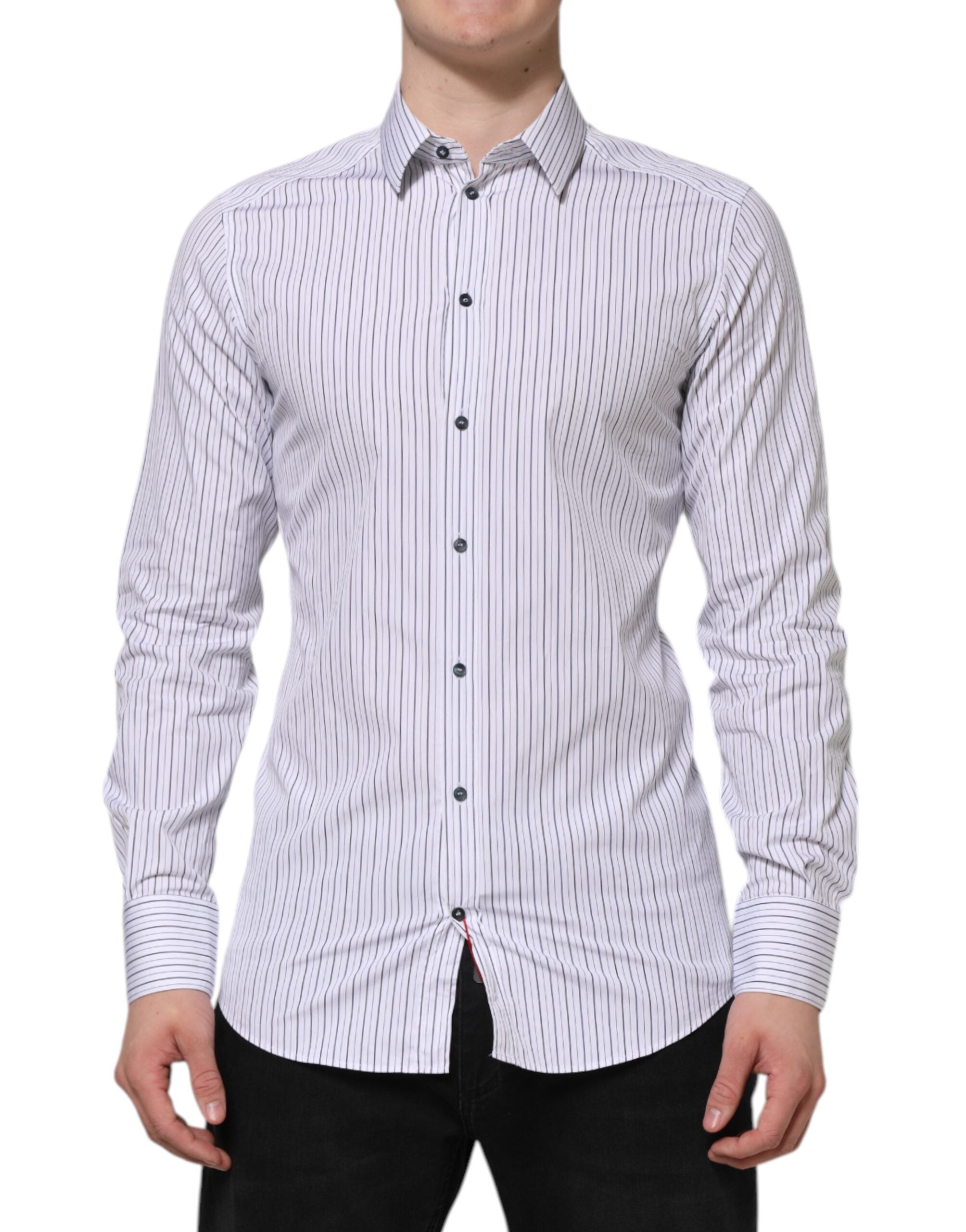 Chemise Dolce & Gabbana GOLD blanche rayée