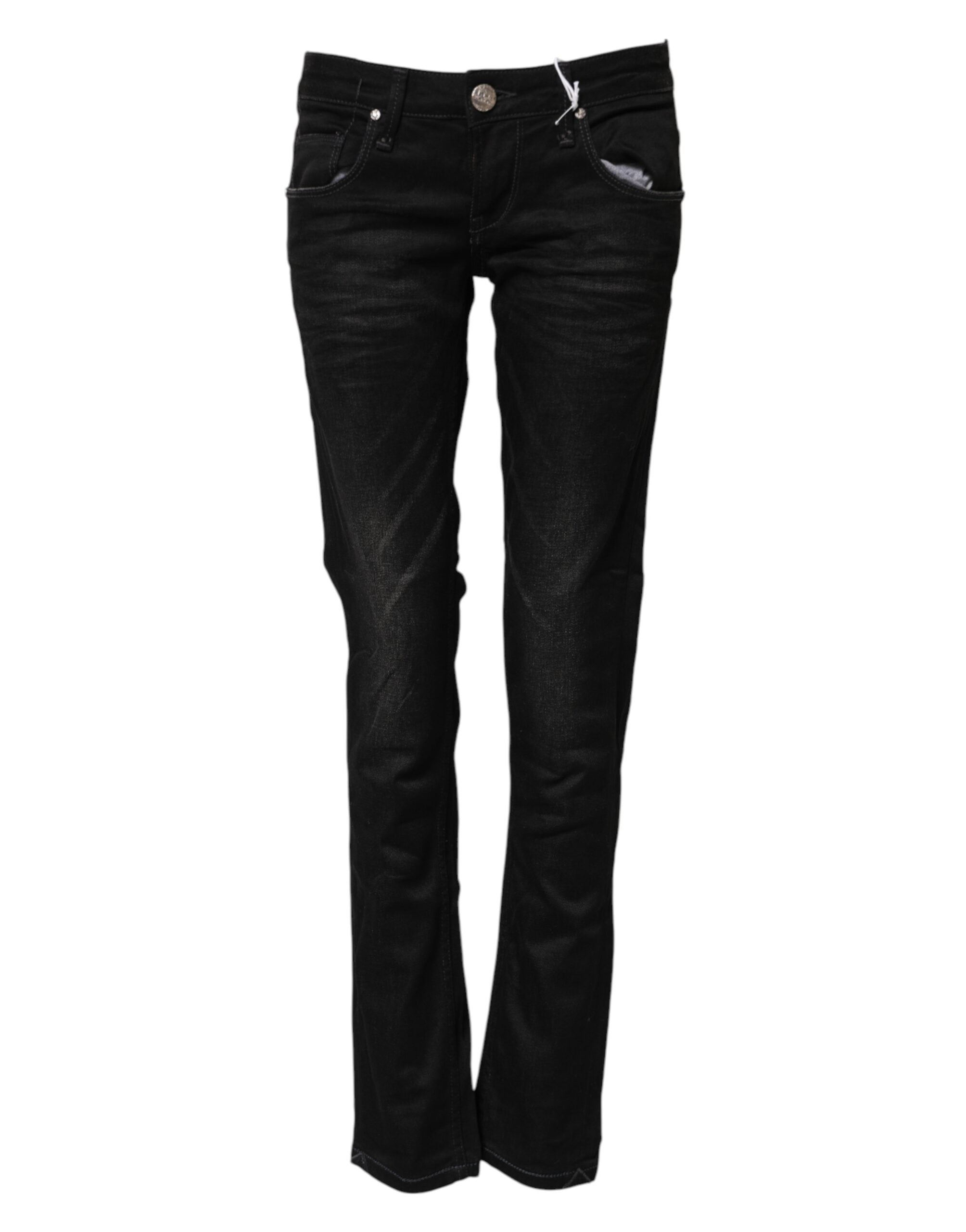 Jeans ACHT low waist noirs