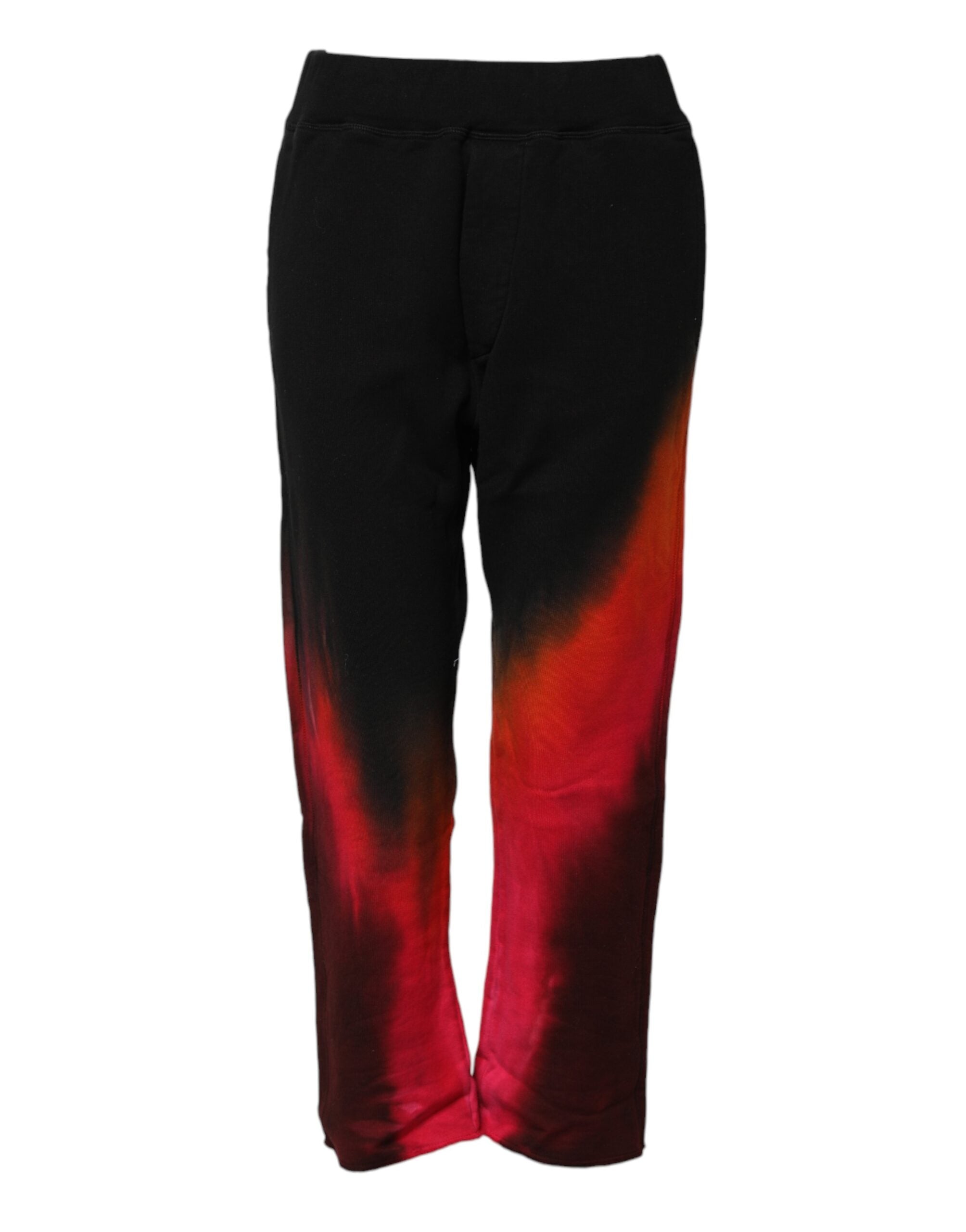Pantalons DSQUARED2 mi-hauteur noirs rouges