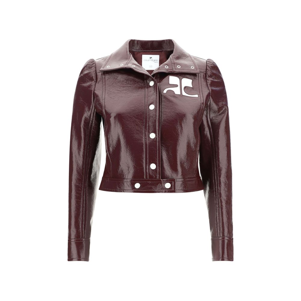 Veste Courrèges cuir noire
