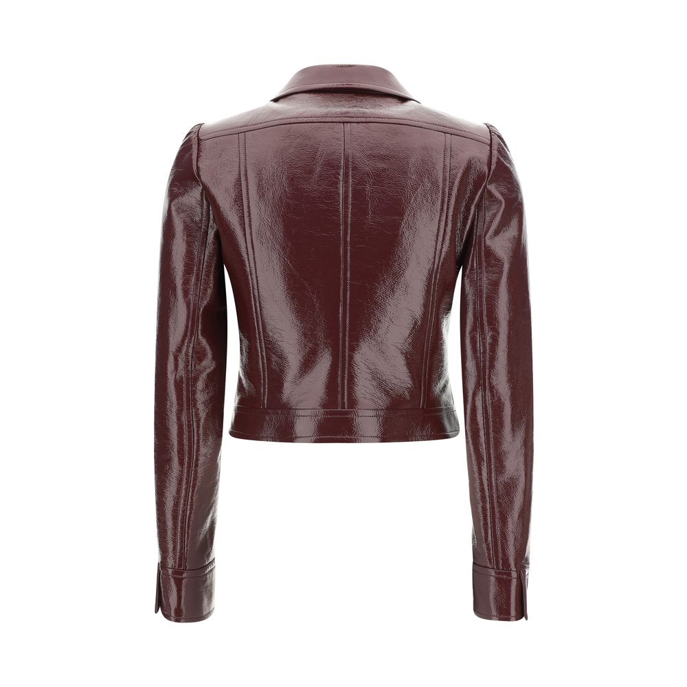 Veste Courrèges cuir noire