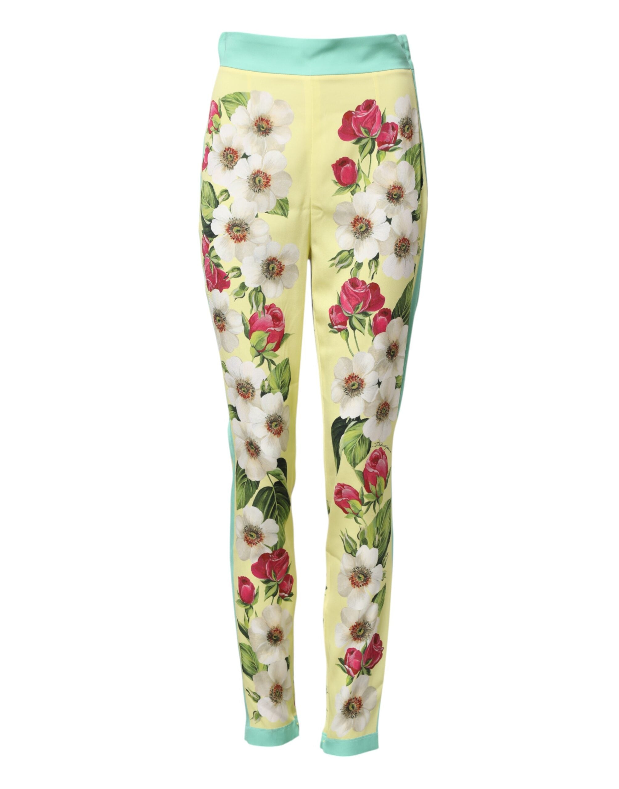 Pantalon Dolce & Gabbana floral jaune