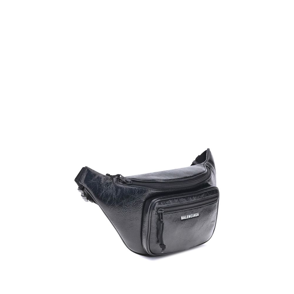 Sac banane Balenciaga Explorer noir