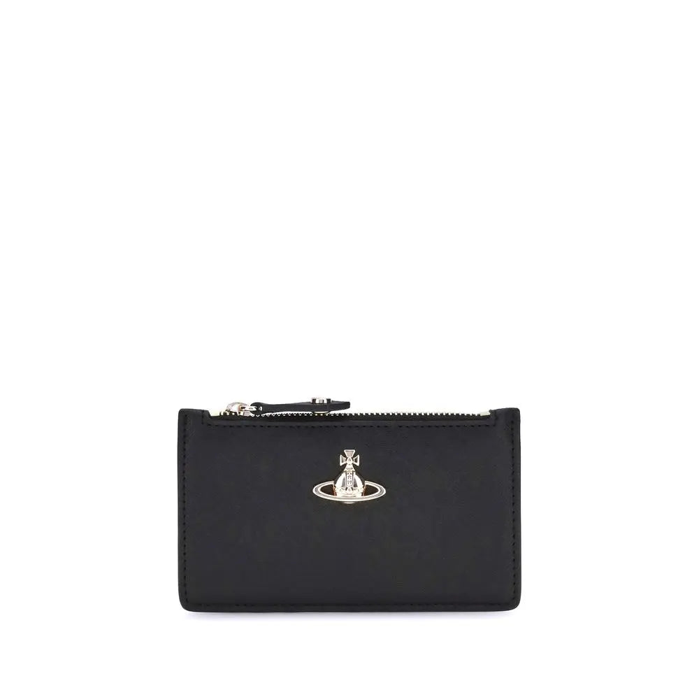 Porte-cartes Vivienne Westwood Orbit noir Vivienne Westwood