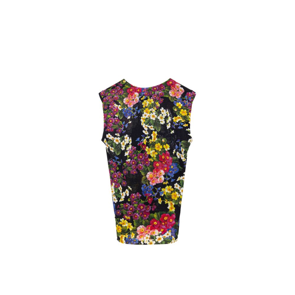 Débardeur Dolce & Gabbana fleuri noir
