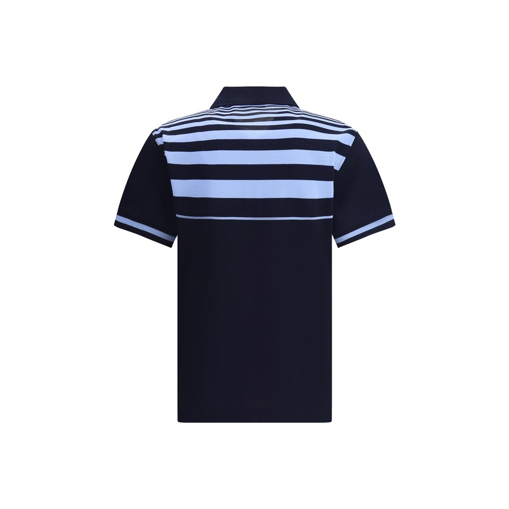 Polo Ferragamo avec poche rayé blanc