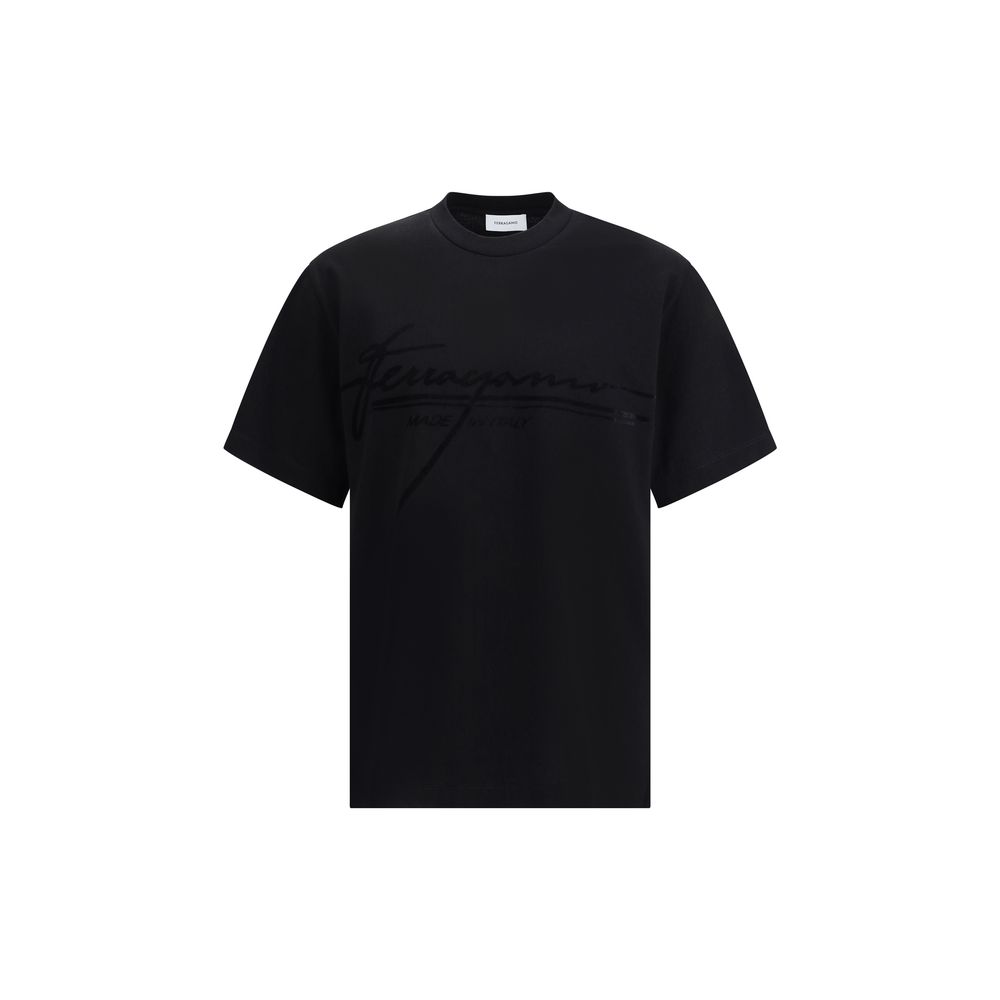 T-shirt Ferragamo logo gris