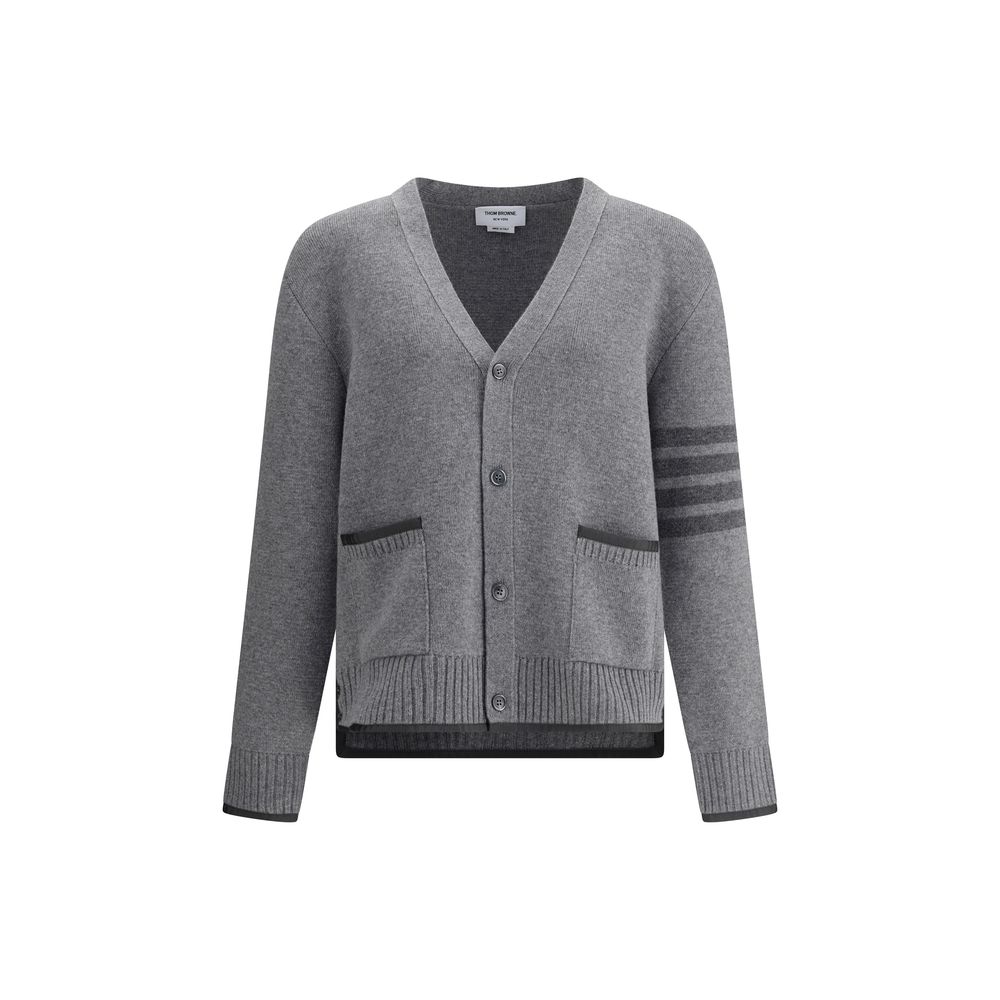 Cardigan Thom Browne V-neck noir