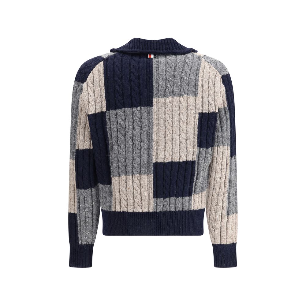 Cardigan Thom Browne Intarsia multicolore