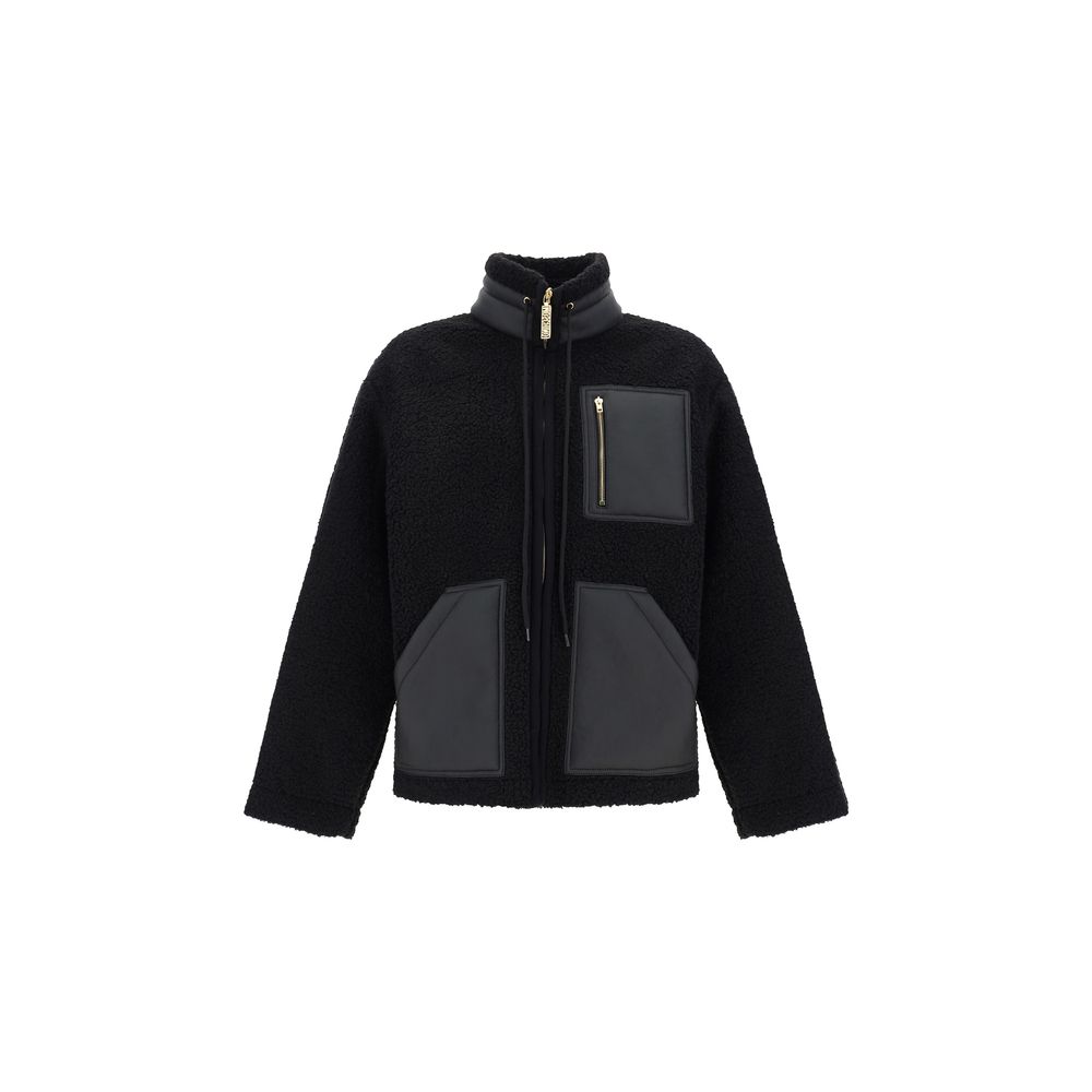 Veste Moschino effet shearling noire