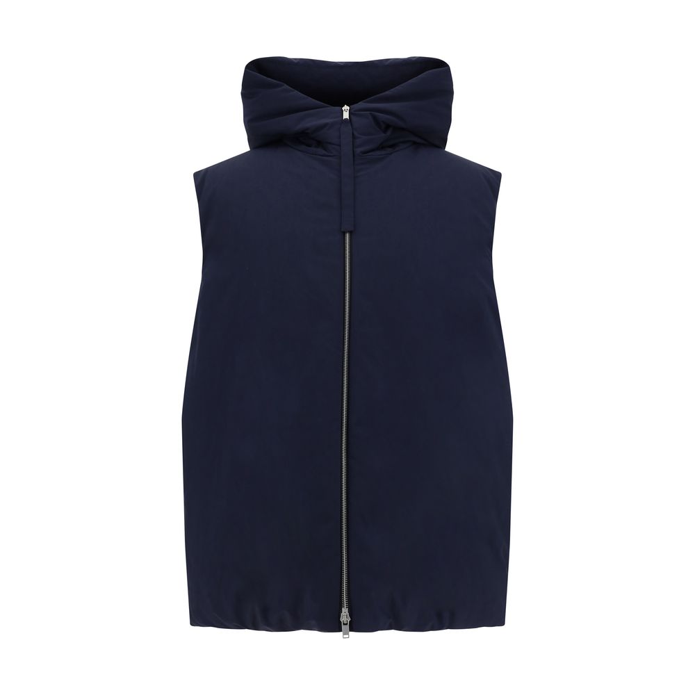 Doudoune sans manches Made in Italy noire