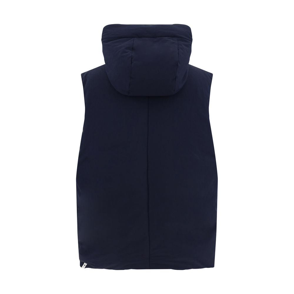 Doudoune sans manches Made in Italy noire