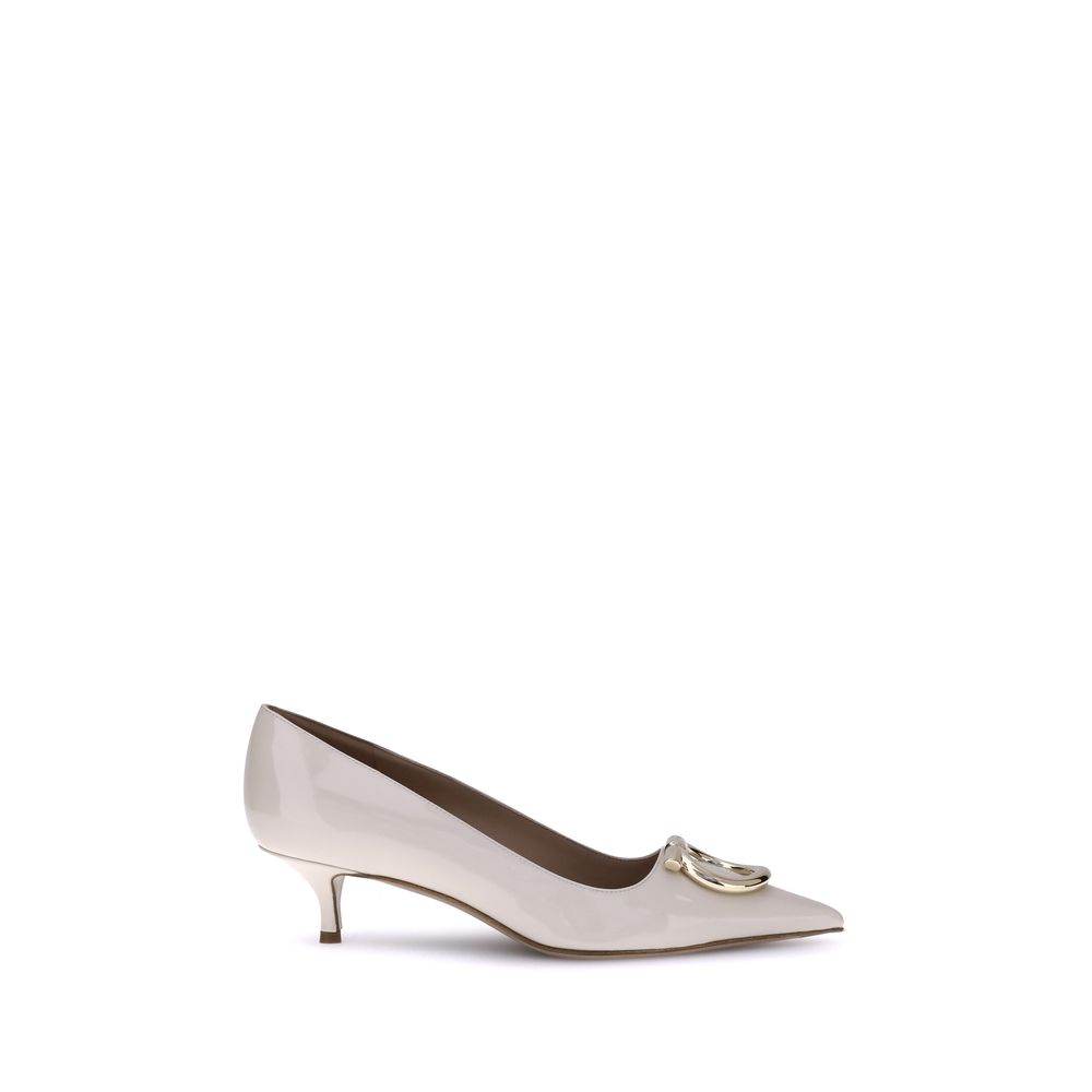 Pumps Ferragamo Gancini noires