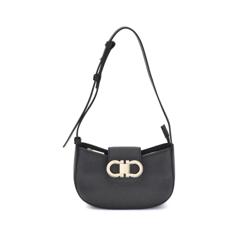 Sac à bandoulière Ferragamo Gancini noir Ferragamo