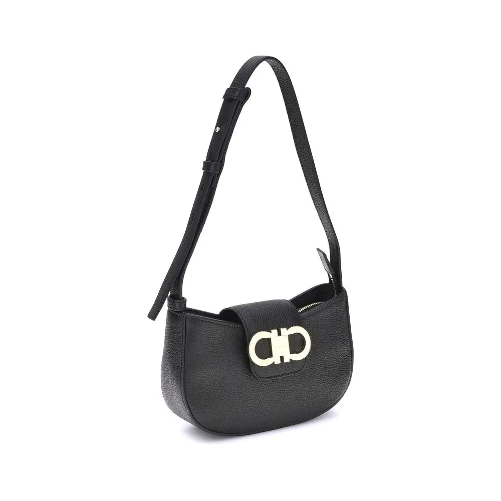Sac à bandoulière Ferragamo Gancini noir Ferragamo
