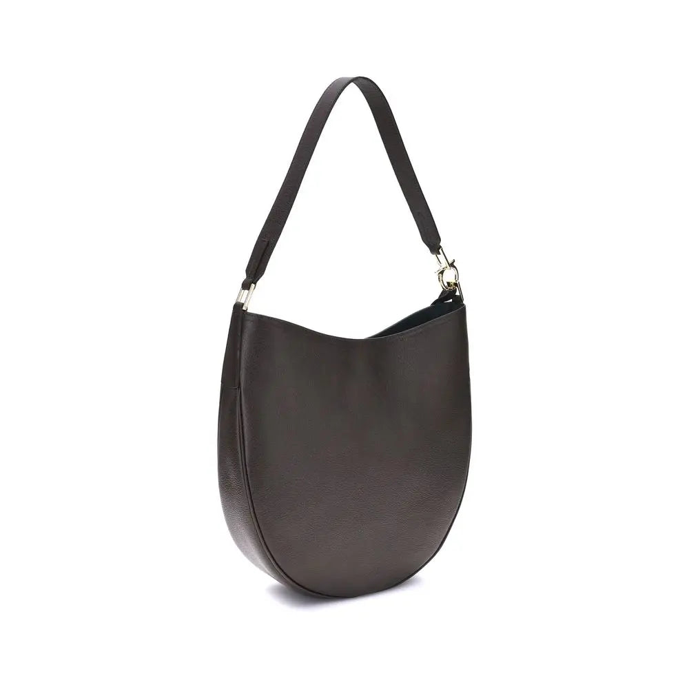 Sac bandoulière Ferragamo North-South brun Ferragamo