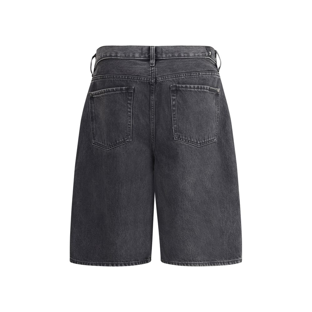 Shorts 7for Denim Caviar noirs