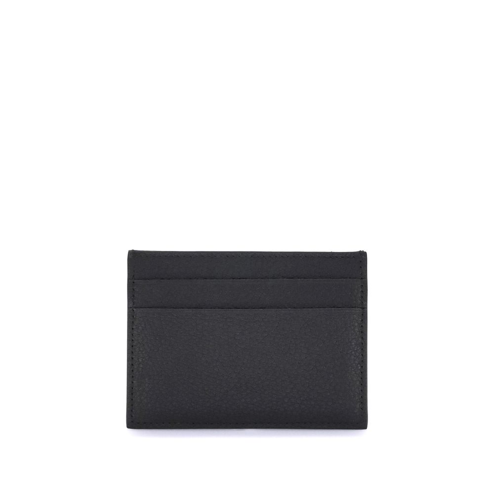 Porte-cartes Balenciaga en cuir noir