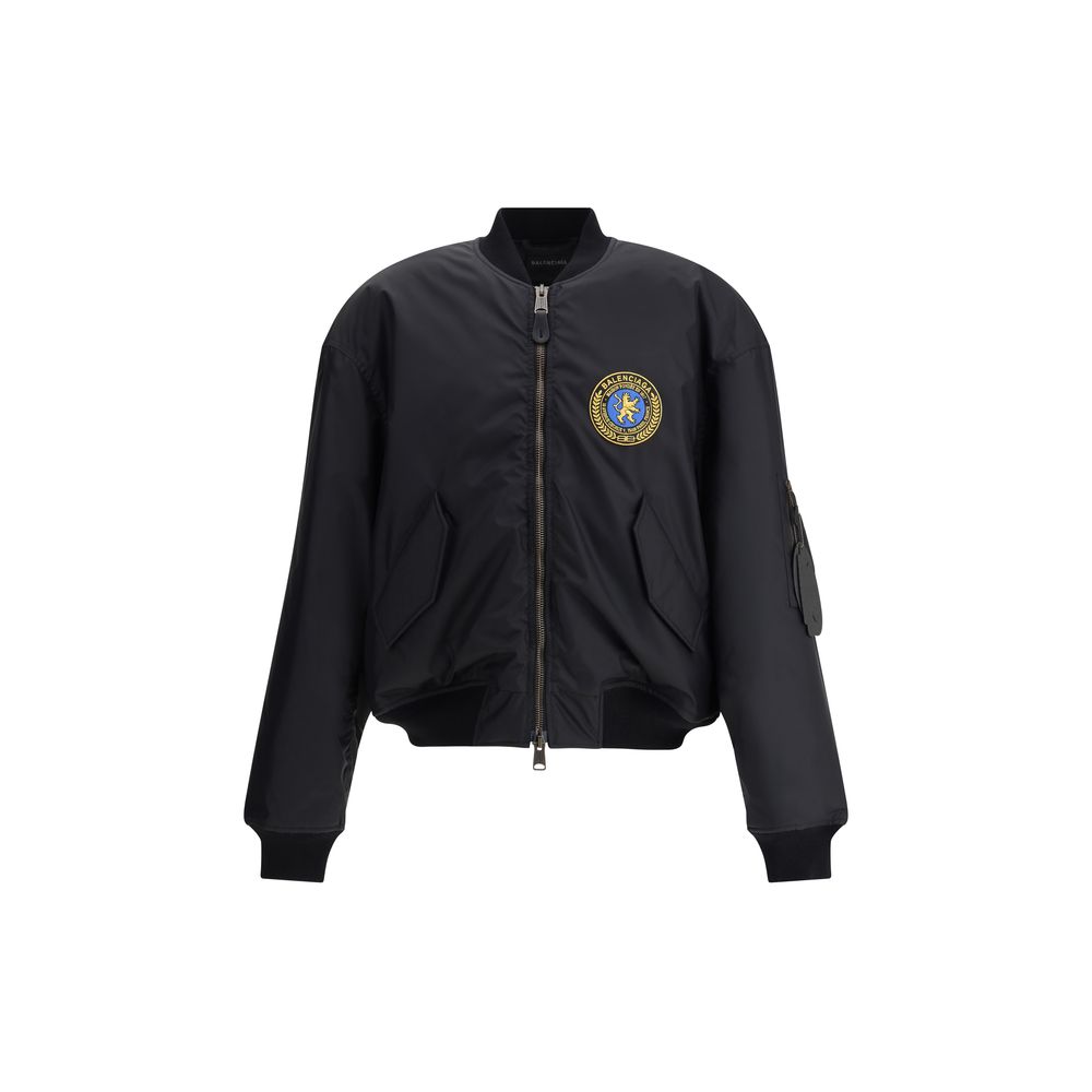 Veste bomber Balenciaga oversize noire