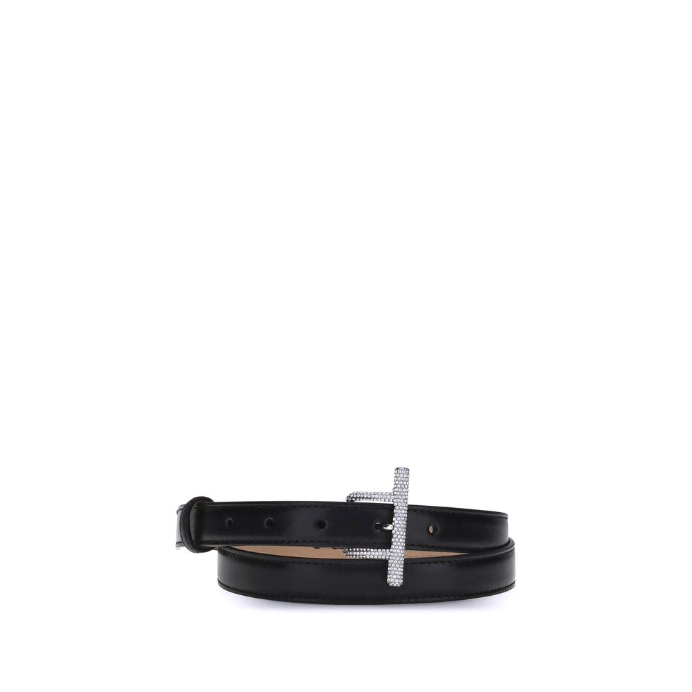 Ceinture Alexander McQueen T-Boucle noire