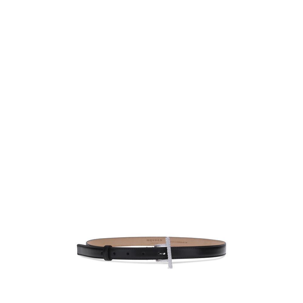 Ceinture Alexander McQueen T-Boucle noire