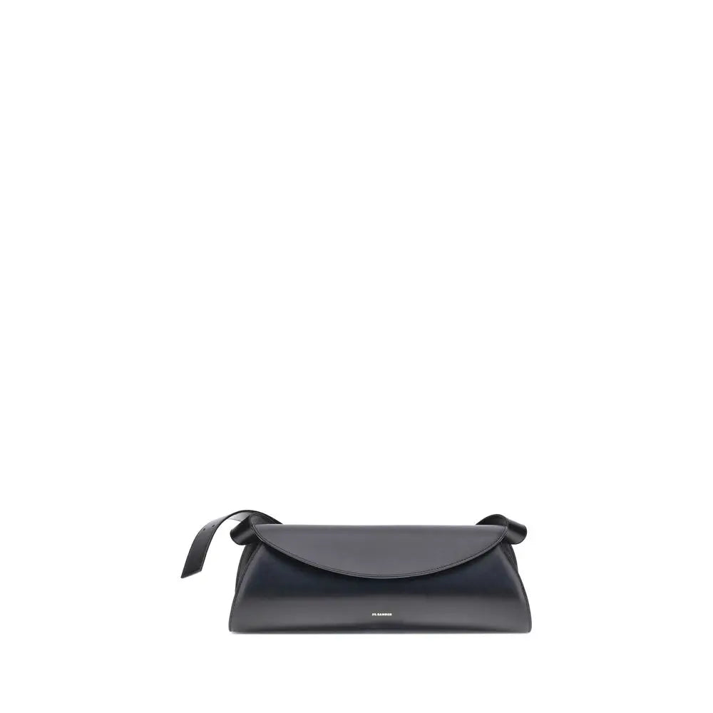 Sac épaule Jil Sander Cannolo large noir Jil Sander